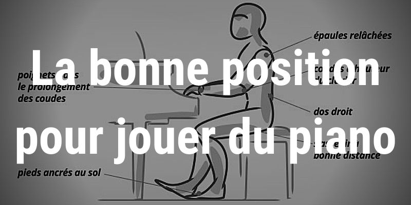 La bonne position pour jouer du piano