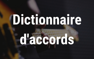 Illustration dictionnaire d'accords pour guitare