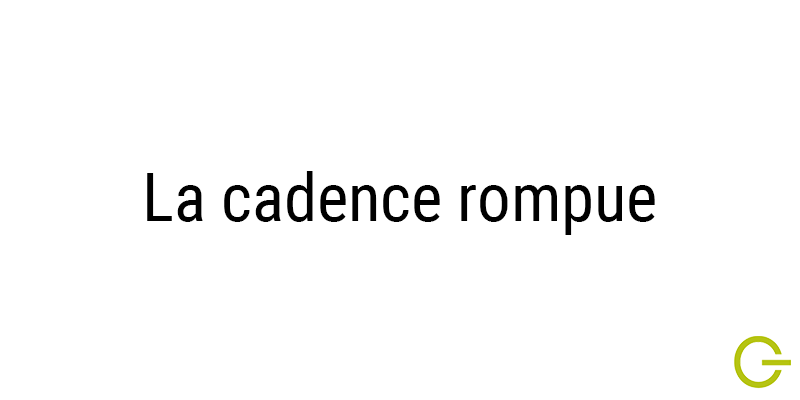 Illustration texte "cadence rompue"