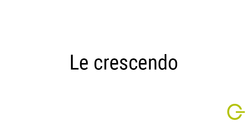 Illustration texte "crescendo"