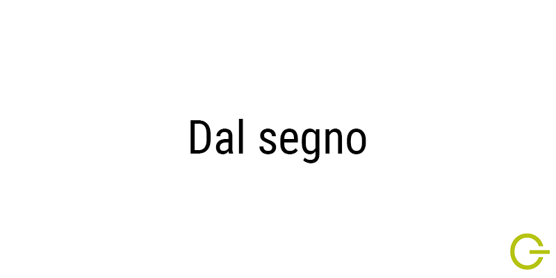 illustration texte "dal segno"