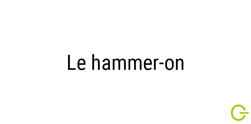 Illustration texte "hammer-on"