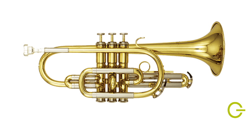 Illustration cornet à pistons instrument