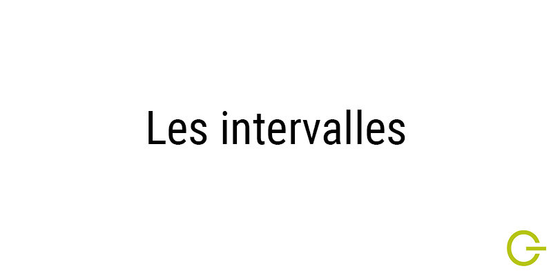 Illustration texte "Les intervalles"
