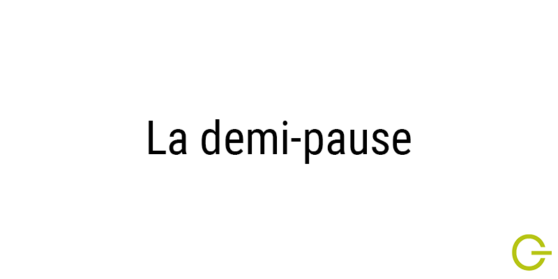 Illustration texte "demi pause"