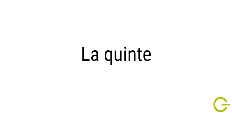 Illustration texte " la quinte"