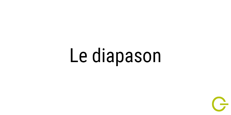 Illustration texte "le diapason"