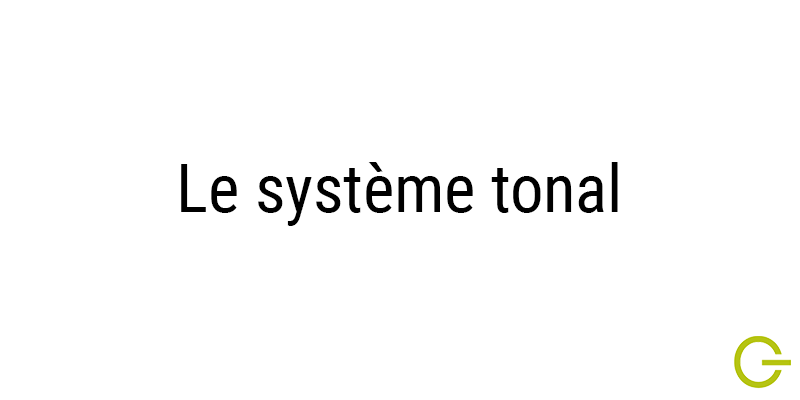 Illustration texte "Système tonal"