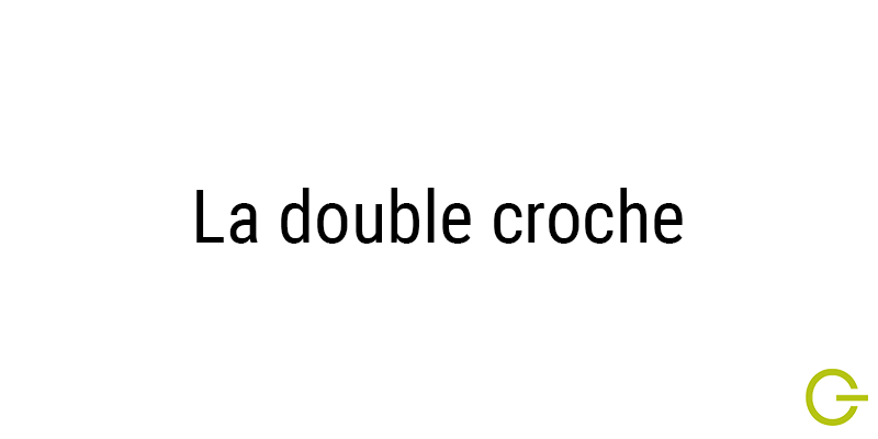 Illustration texte "double croche" musique