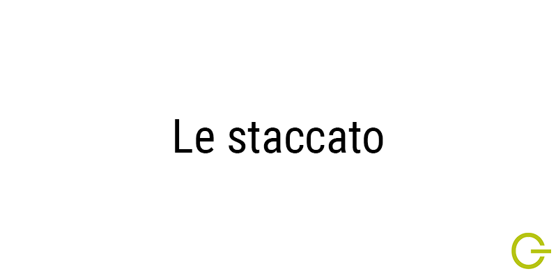 Illustration texte "staccato"