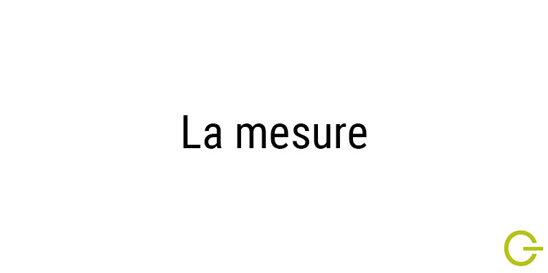 Illustration texte "la mesure"