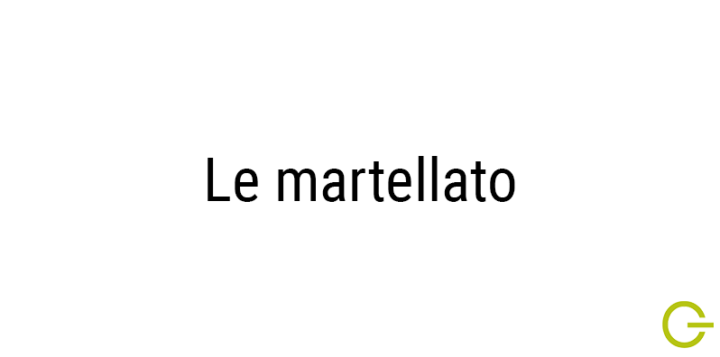 Illustration texte "Le martellato"