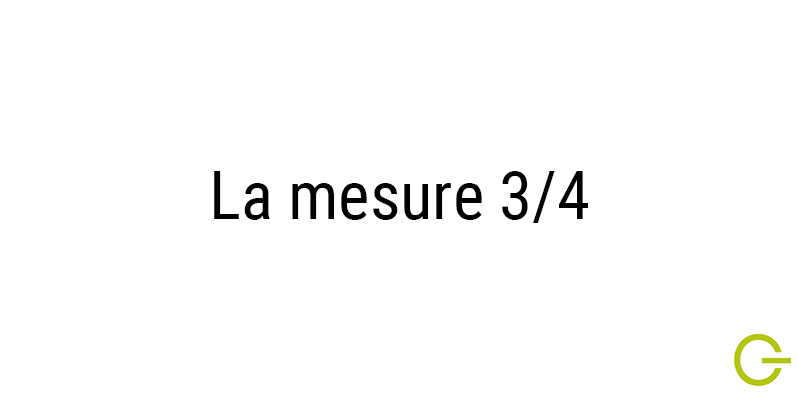 Illustration texte "Mesure à 3/4"