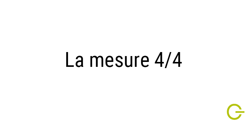Illustration texte "la mesure 4-4 "