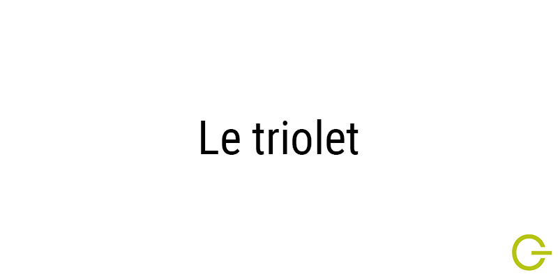 Illustration texte "Le triolet"