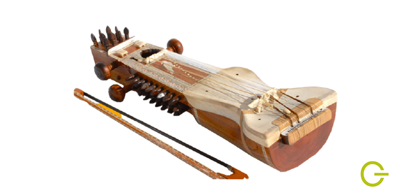 Illustration du sarangi instrument de musique