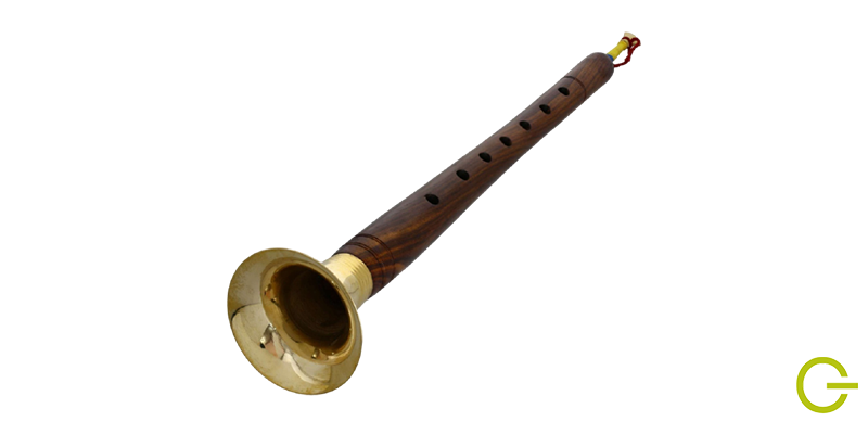 Illustration de la shehnai instrument de musique