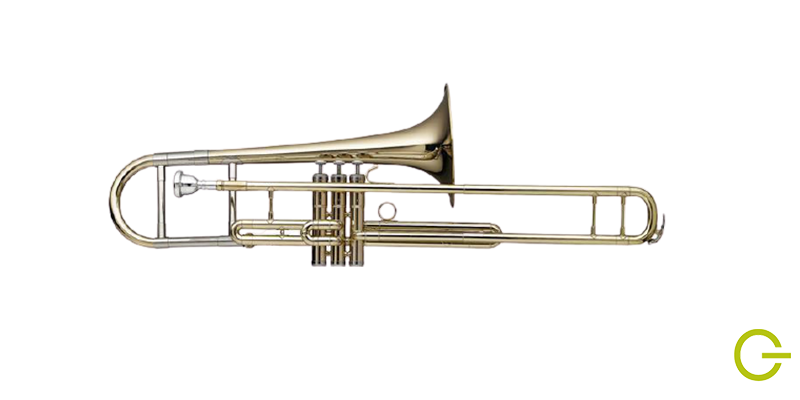 Illustration trombone à pistons instrument de musique