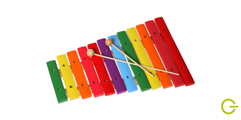 Illustration du xylophone instrument de musique