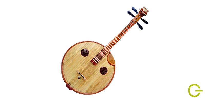 Illustration du yueqin instrument de musique