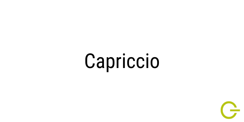 Illustration capriccio musique