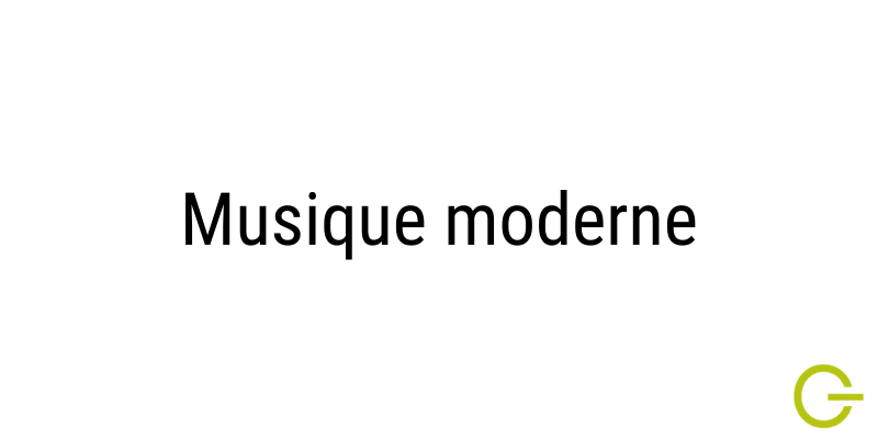 Illustration musique moderne