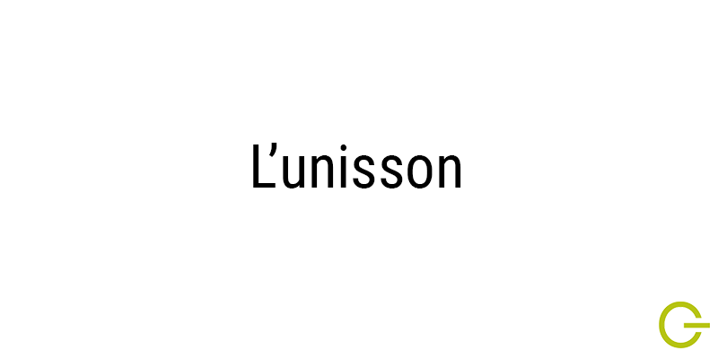 Illustration texte "unisson"