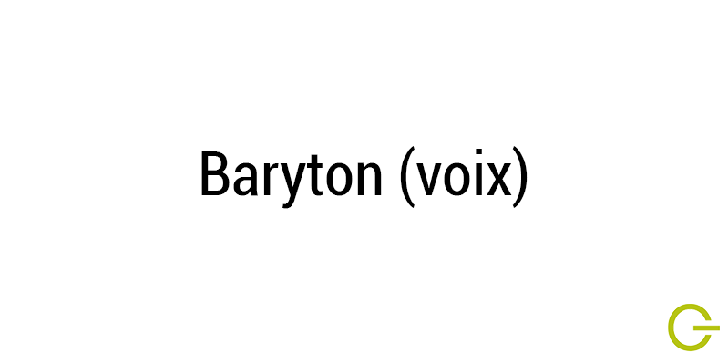 Illustration texte "Baryton (voix)"