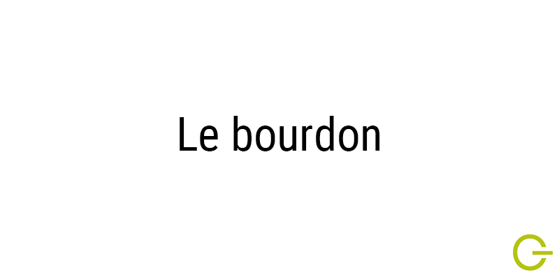 Illustration texte "le bourdon" musique