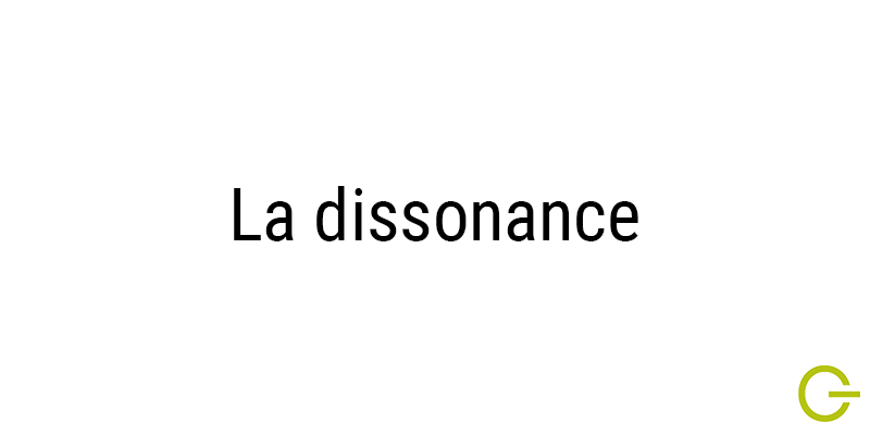 Illustration texte "la dissonance"