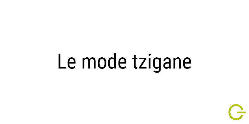 Illustration texte "mode tzigane"
