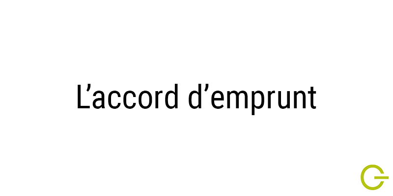 Illustration texte "accord d'emprunt"