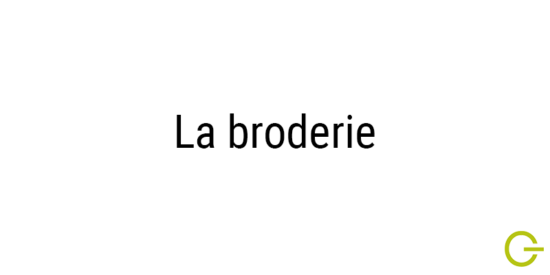 Illustration texte "la broderie" musique