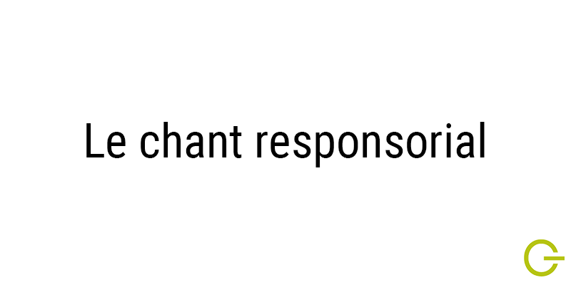 Illustration texte "chant responsorial"