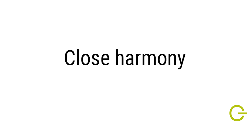 Illustration texte "close-harmony" musique
