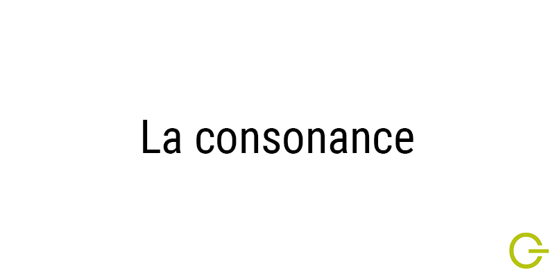 Illustration texte "la consonance"