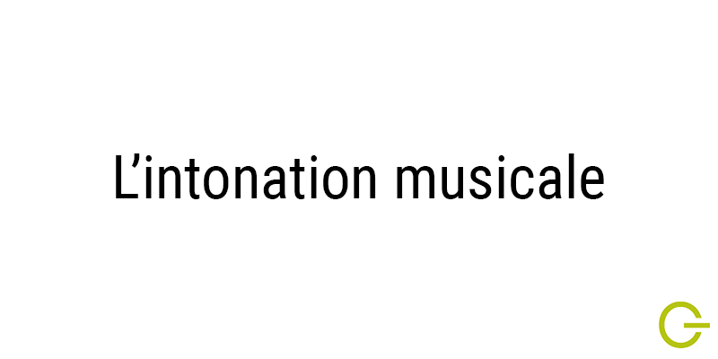 Illustration texte "intonation musicale"
