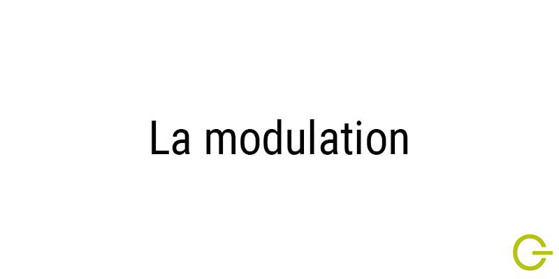 Illustration texte "modulation" musique