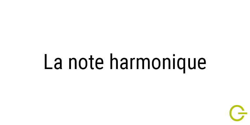 Illustration texte "note harmonique"