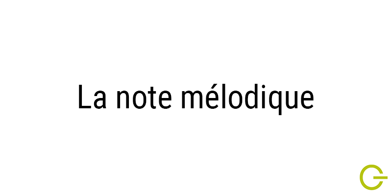 Illustration texte "note mélodique"