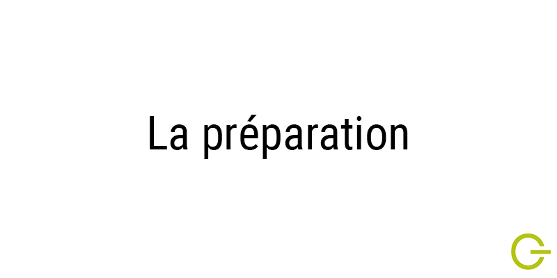 Illustration texte "préparation"