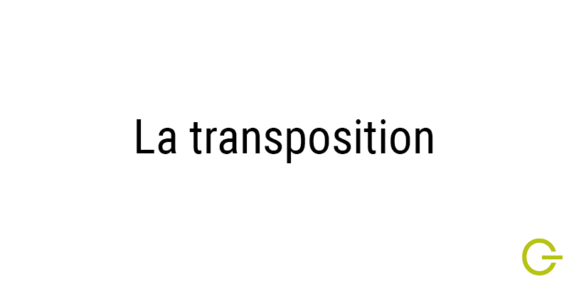 Illustration texte "la transposition" musique