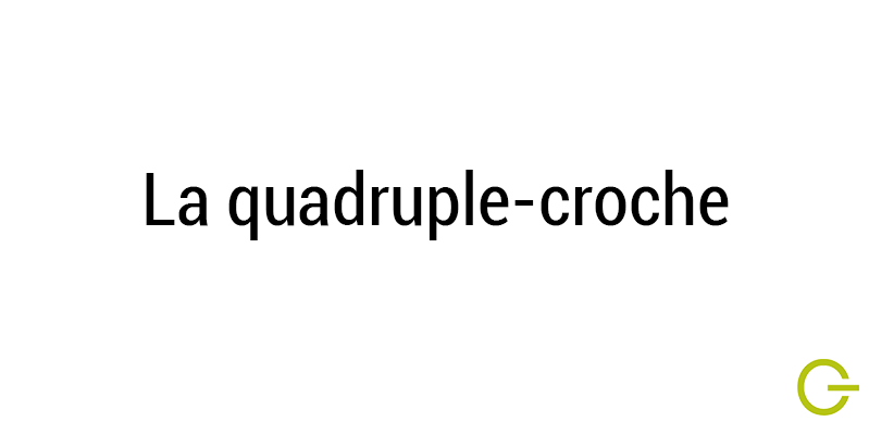 Illustration texte "la quadruple croche"