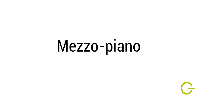 Illustration texte "mezzo-piano" nuance