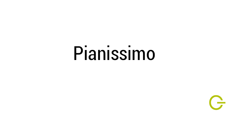 Illustration texte "pianissimo" nuance