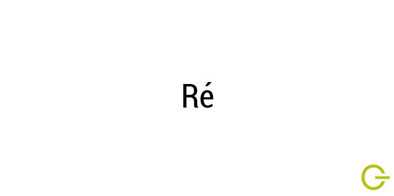 Illustration texte "ré" note de musique