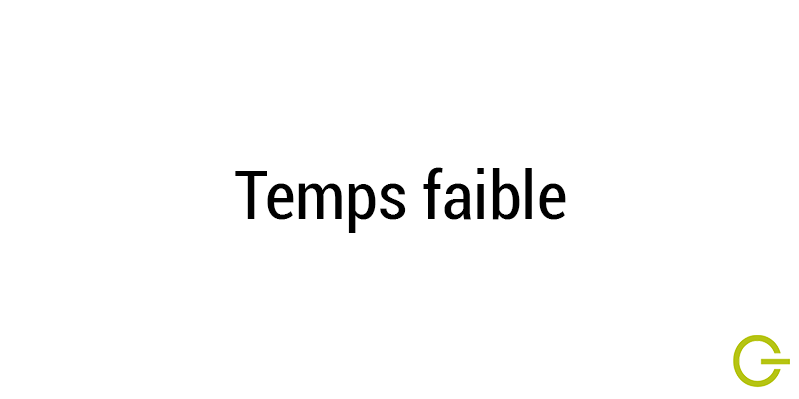 Illustration texte "temps faible" musique