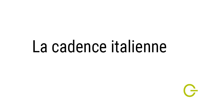 Illustration texte "cadence italienne"