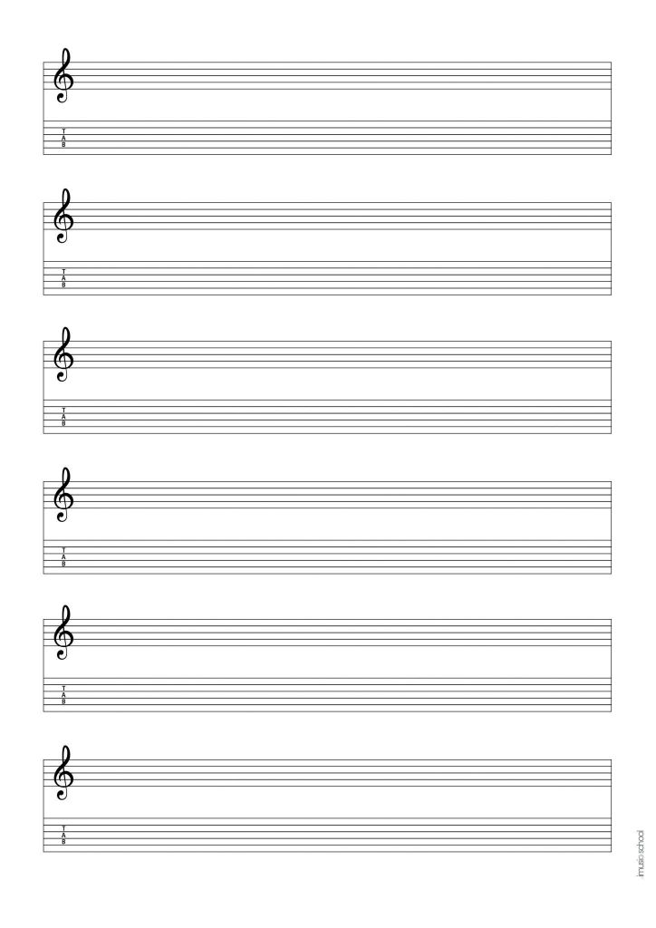 Blank Ukulele Chord Chart