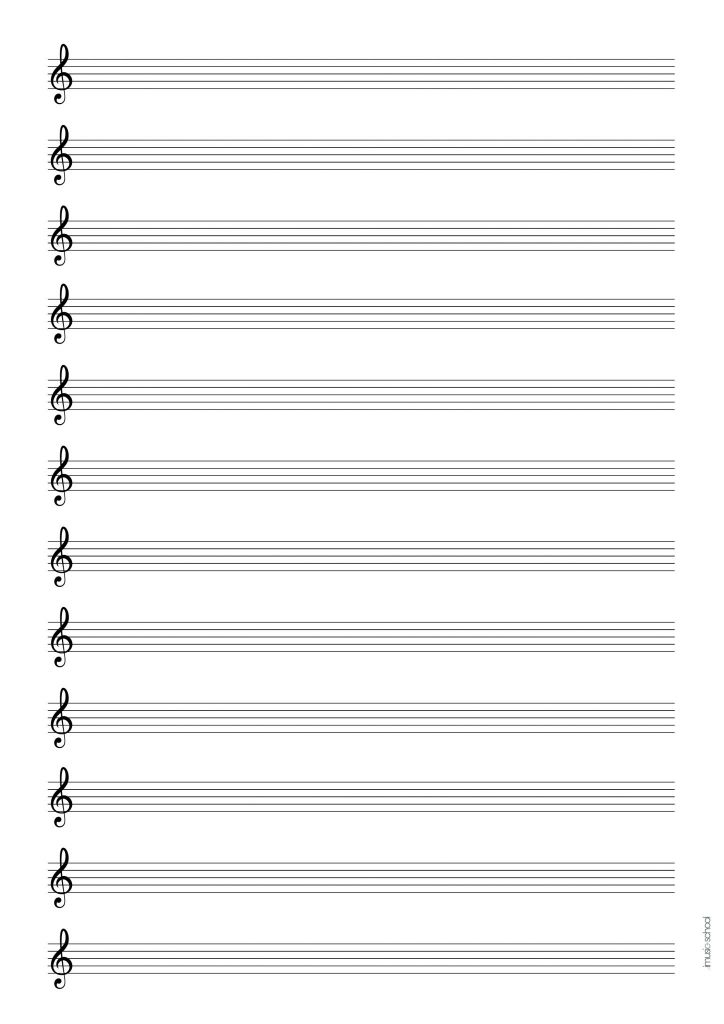  Cahier de Musique avec Portée: Papier Musique Avec 8